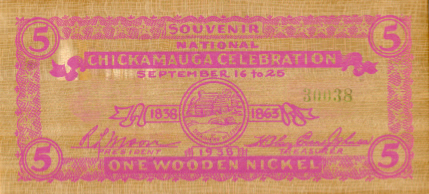 1938 Chickamauga Celebration pink, Brainerd Mis